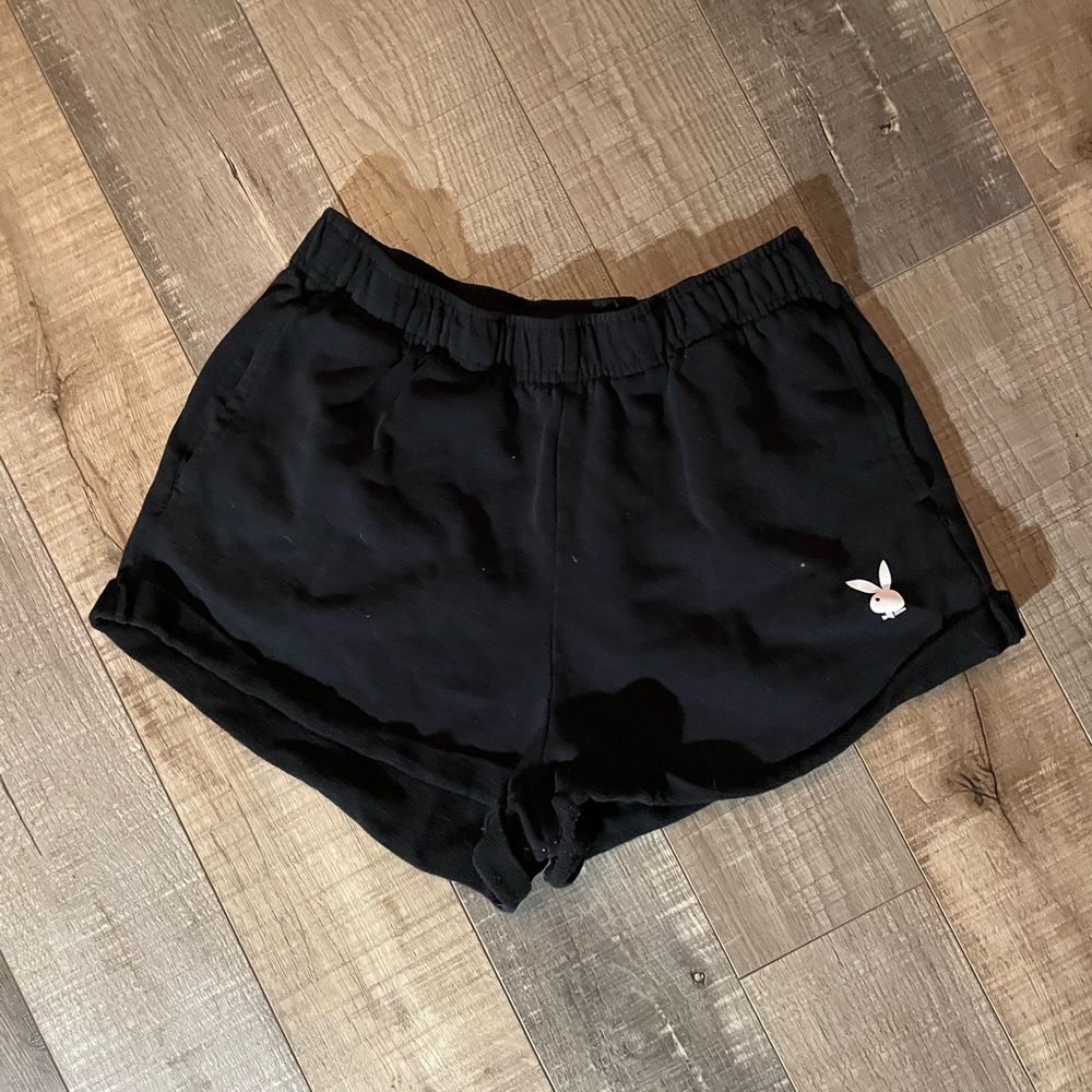 PLAYBOY BLACK SOFT SHORTS